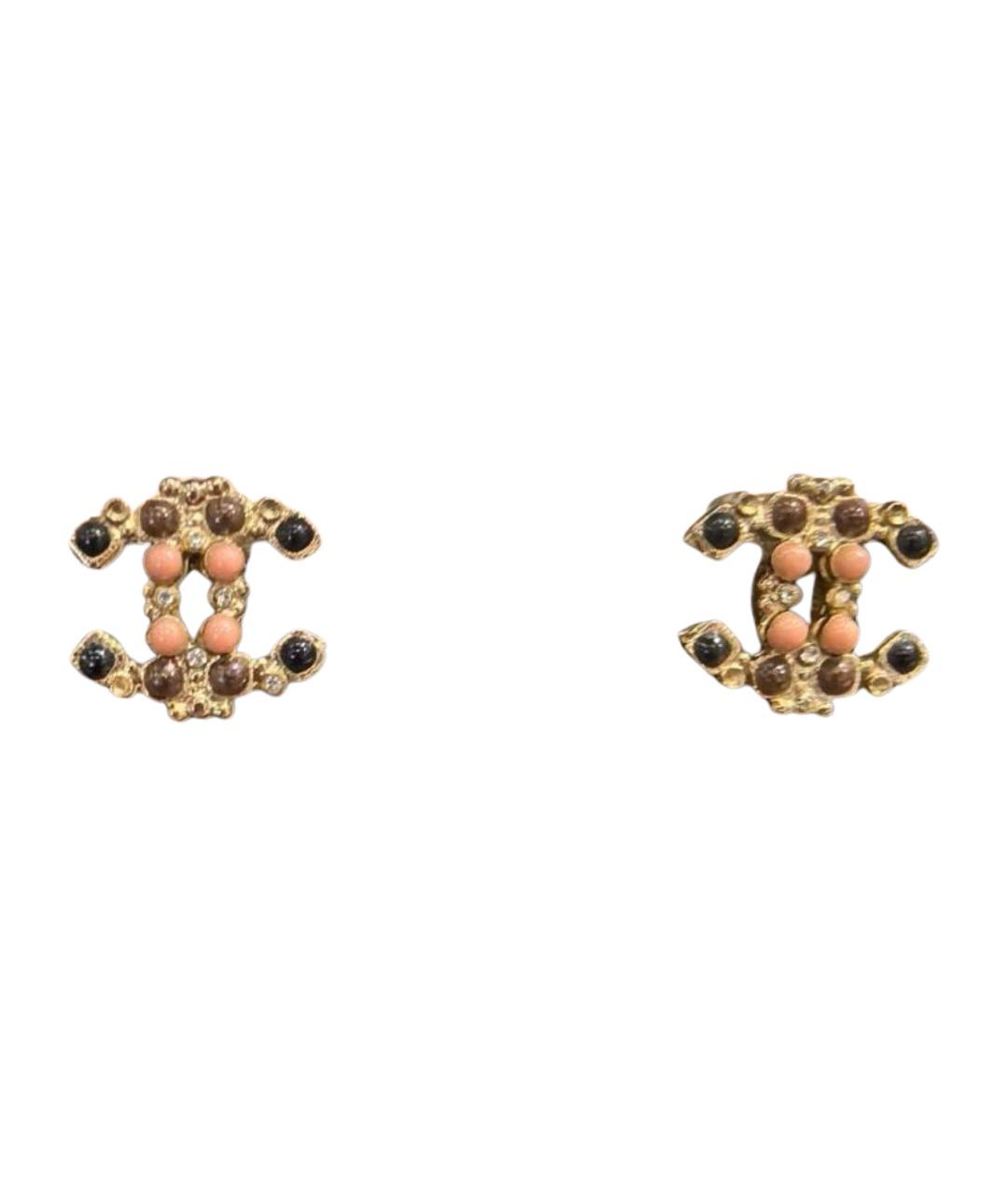 CHANEL Золотые серьги, фото 1
