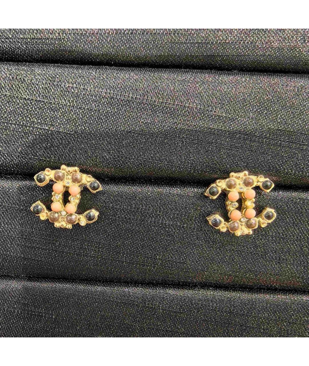 CHANEL Золотые серьги, фото 2