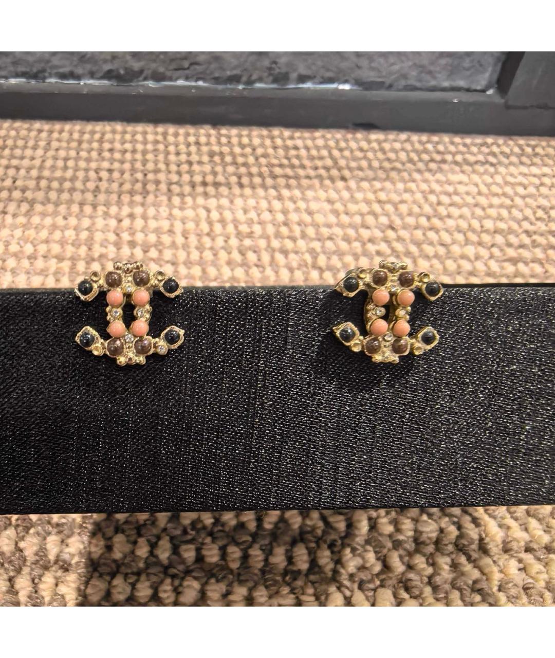 CHANEL Золотые серьги, фото 5