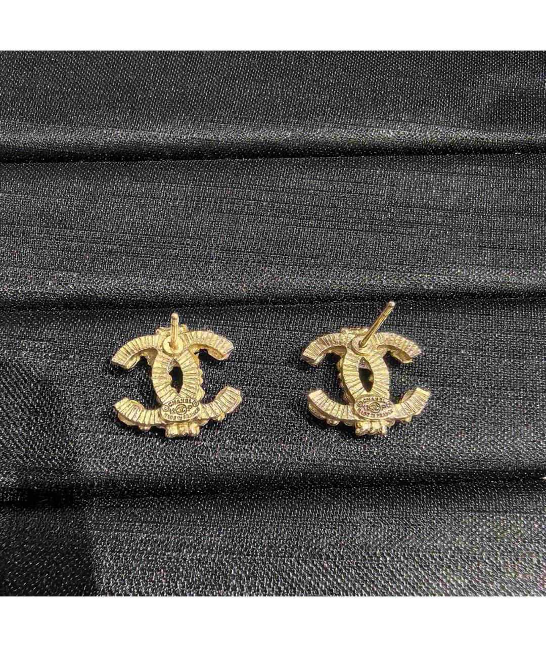 CHANEL Золотые серьги, фото 4