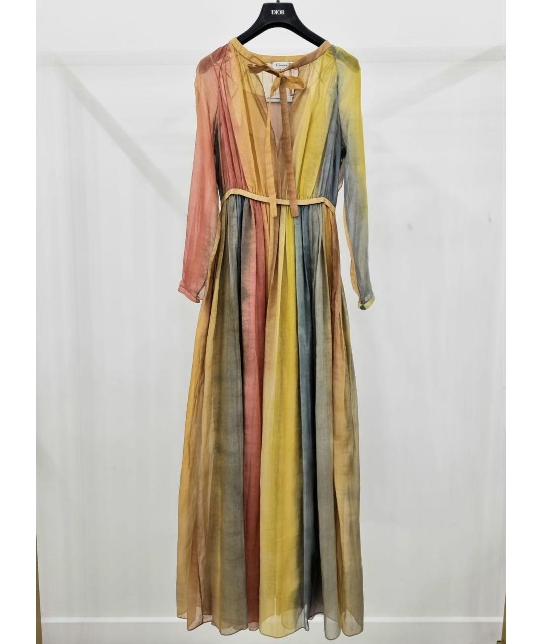 CHRISTIAN DIOR Мульти платье, фото 9