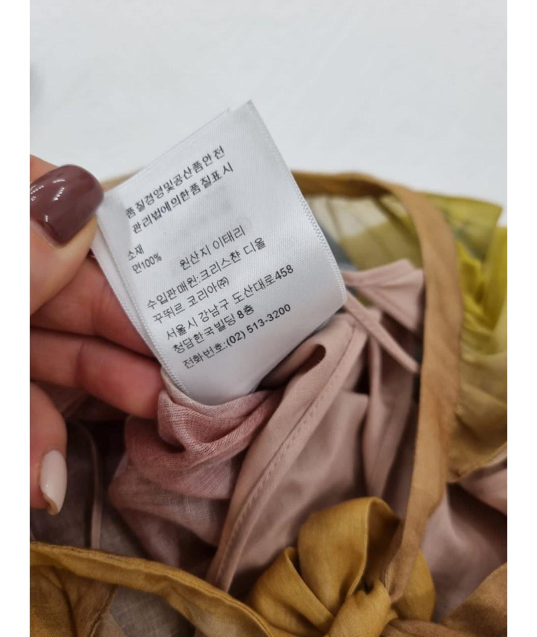 CHRISTIAN DIOR Мульти платье, фото 6