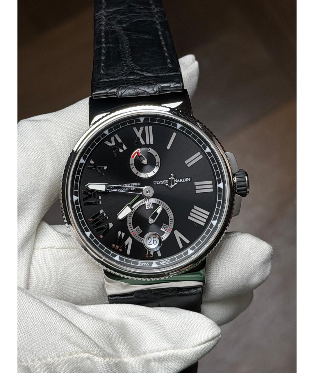 Ulysse Nardin Черные часы, фото 2