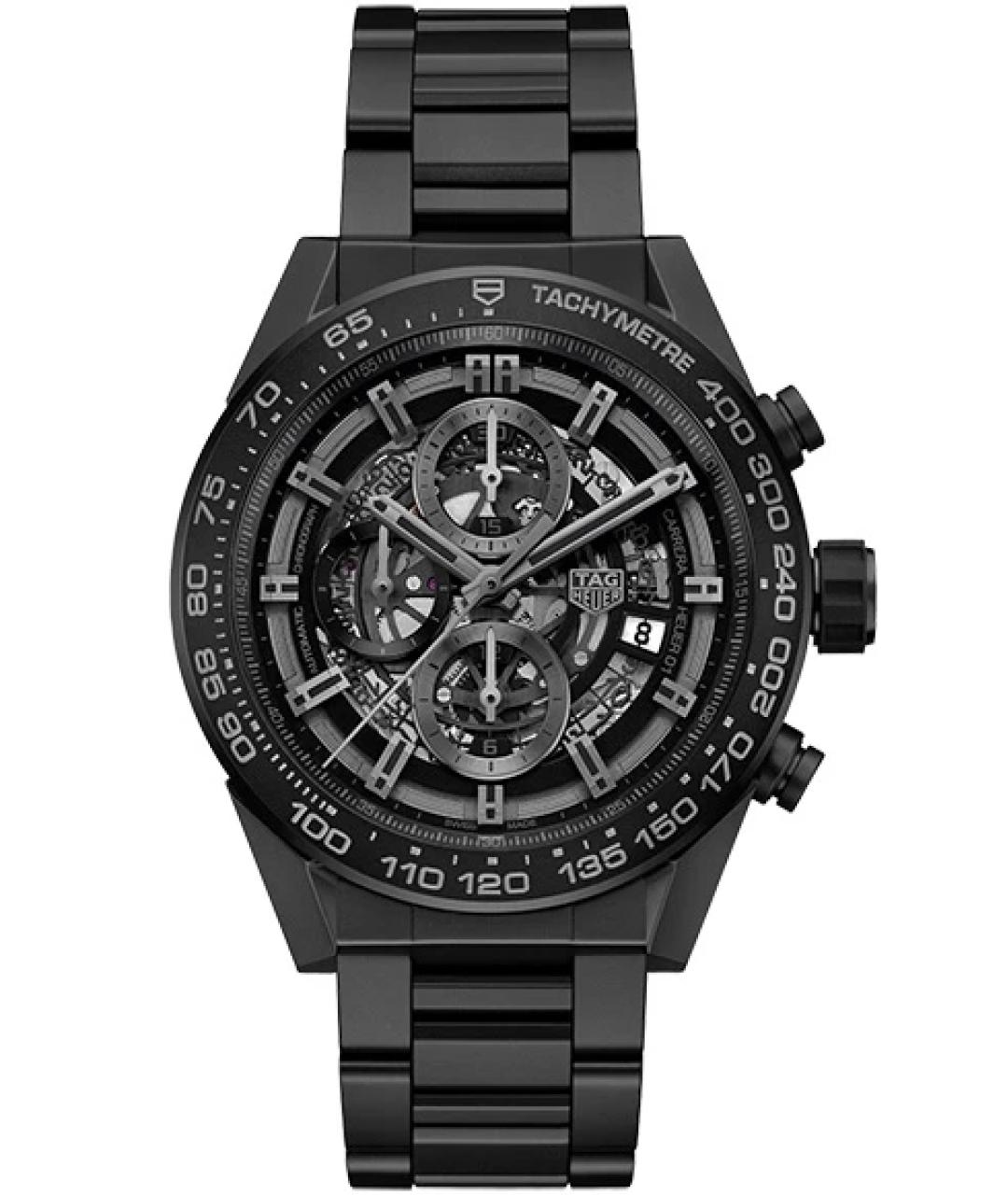 TAG HEUER Черные керамические часы, фото 10