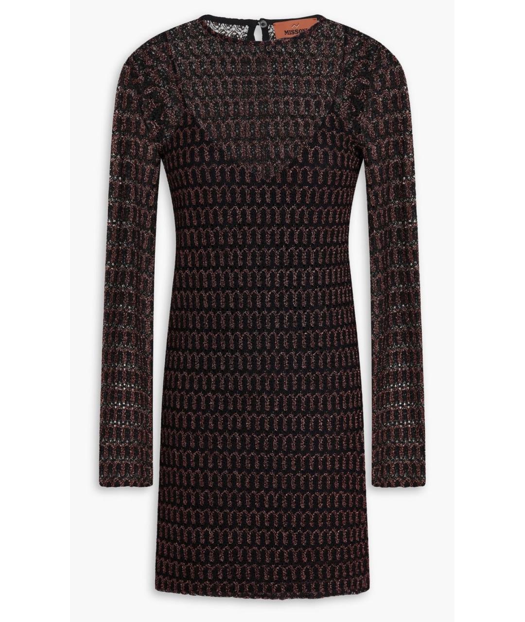MISSONI Черное вискозное повседневное платье, фото 5