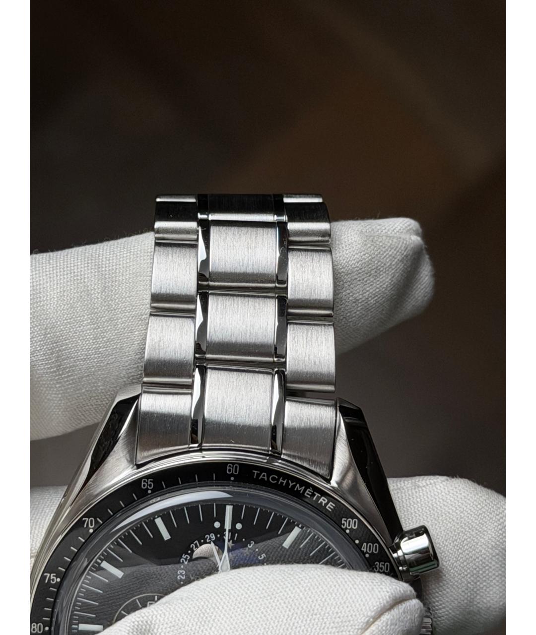 OMEGA Черные часы, фото 6