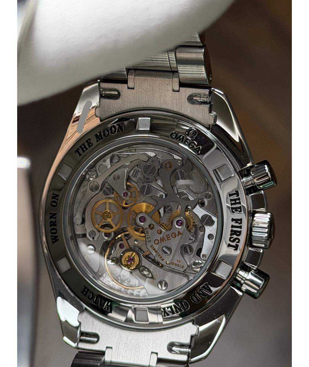 OMEGA Черные часы, фото 8