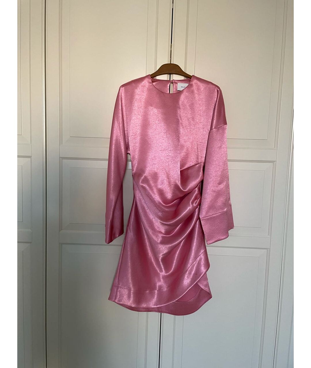 WALK OF SHAME Розовое вискозное коктейльное платье, фото 6
