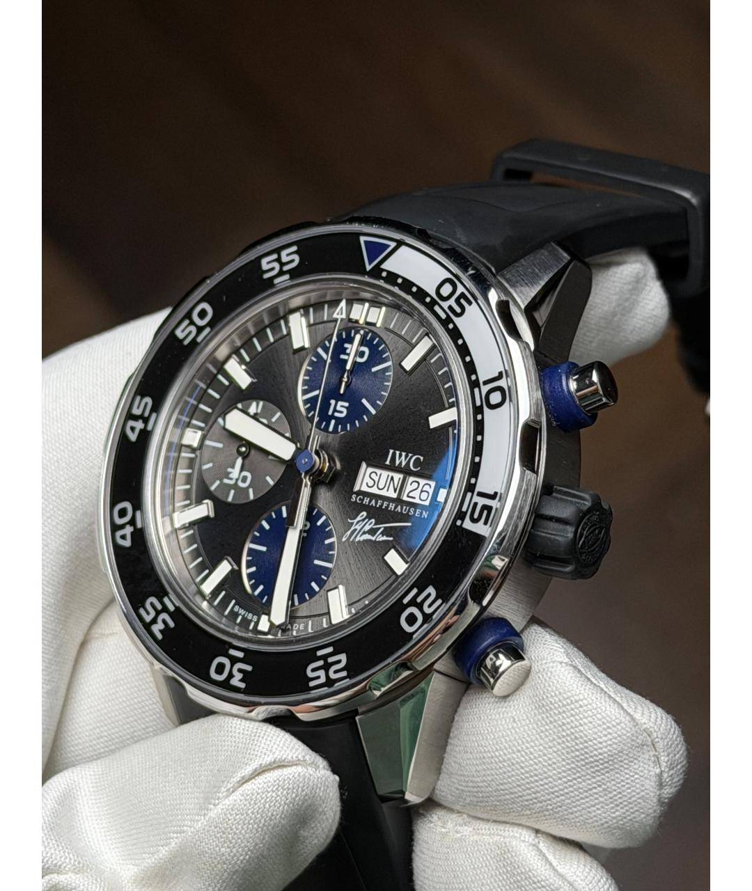 IWC Серые часы, фото 3