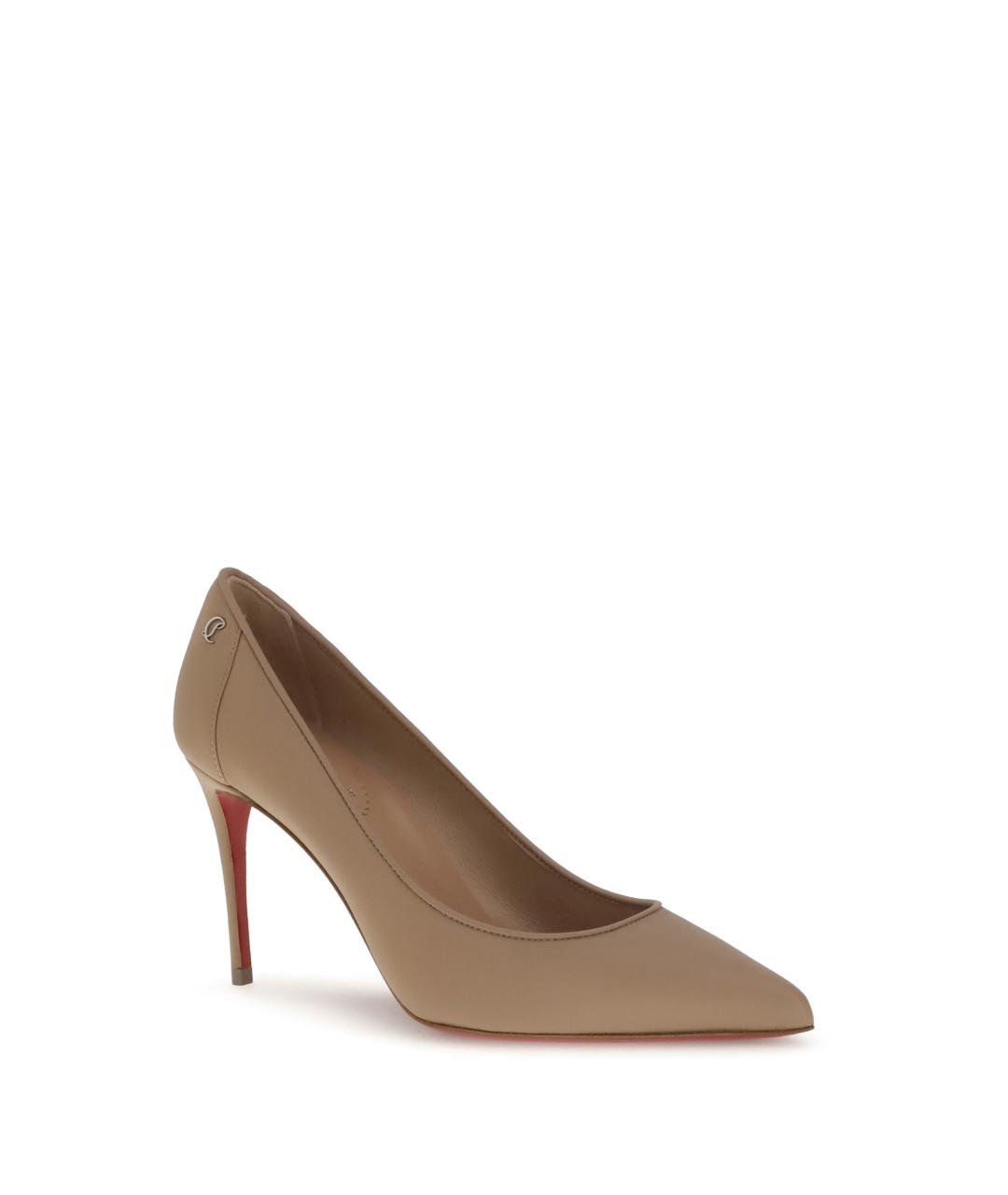 CHRISTIAN LOUBOUTIN Розовые кожаные туфли, фото 2