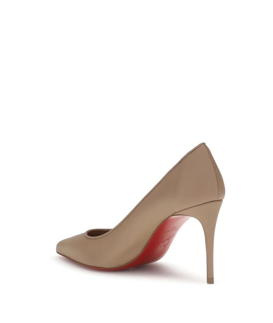 CHRISTIAN LOUBOUTIN Розовые кожаные туфли, фото 3