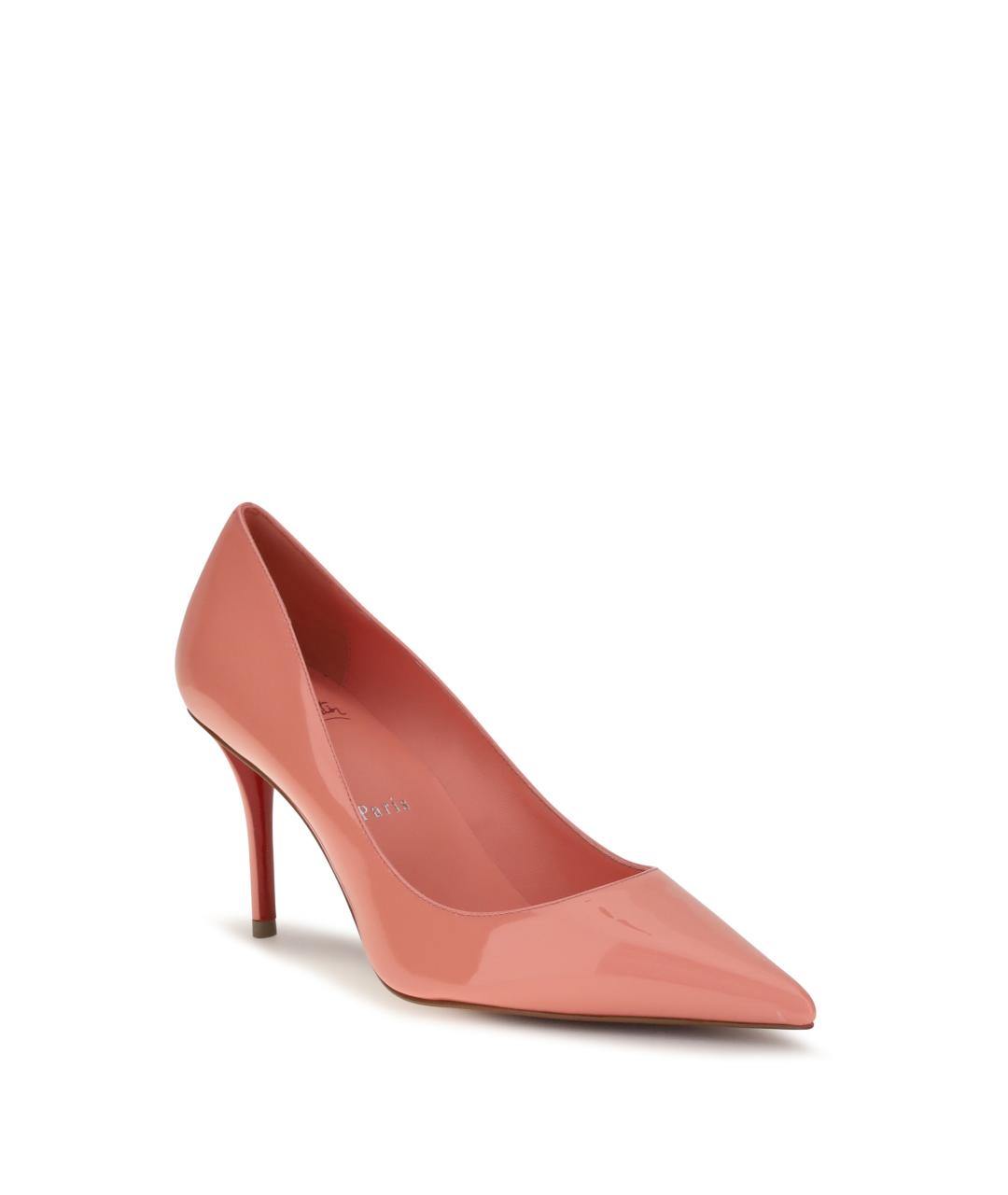 CHRISTIAN LOUBOUTIN Коралловые туфли из лакированной кожи, фото 2