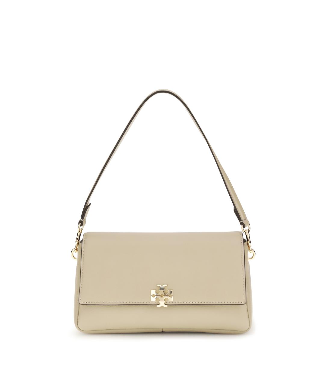 TORY BURCH Бежевая кожаная сумка через плечо, фото 1