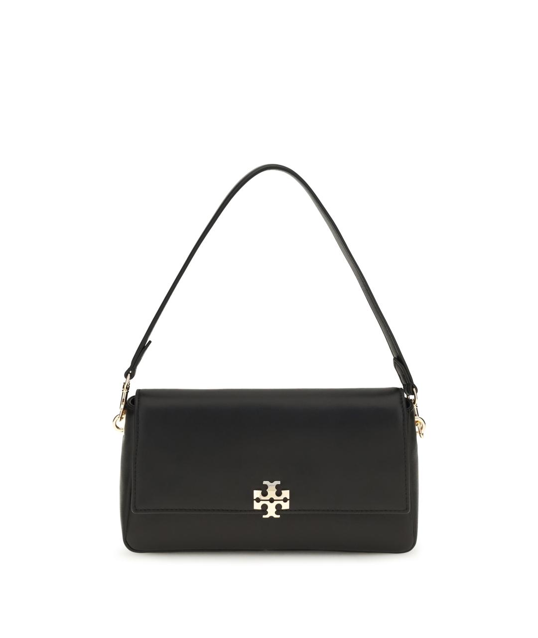 TORY BURCH Черная кожаная сумка через плечо, фото 1