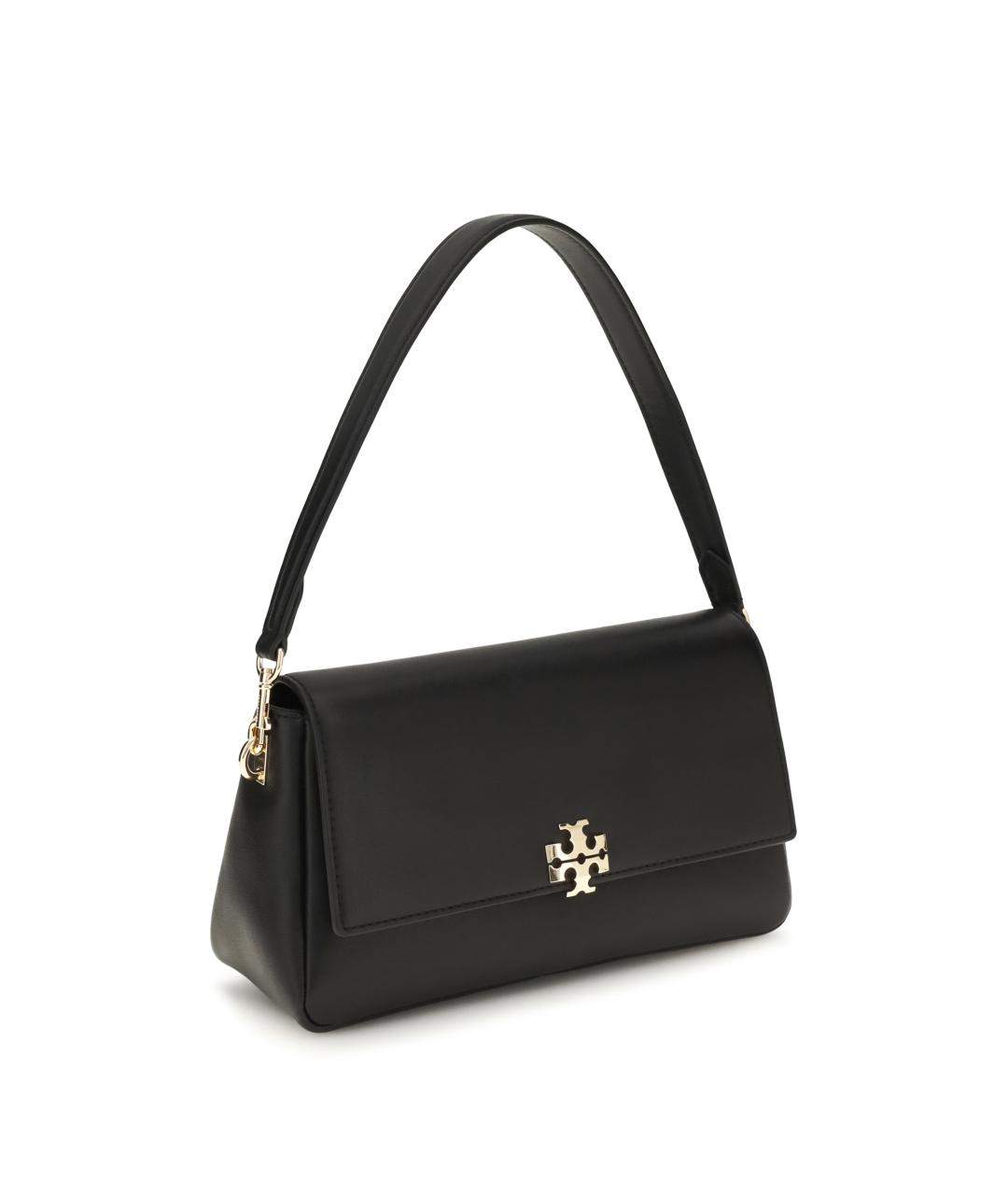 TORY BURCH Черная кожаная сумка через плечо, фото 2