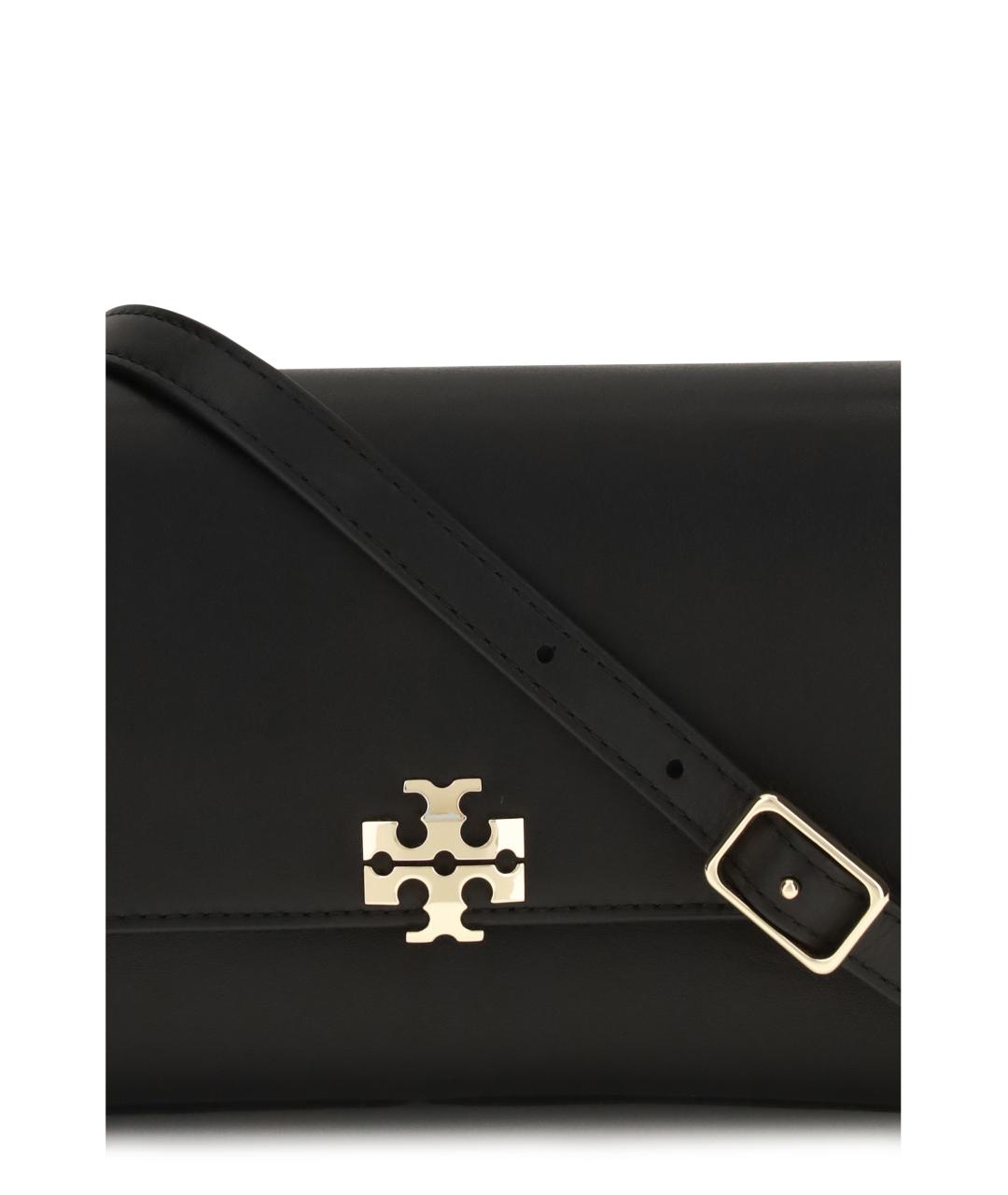 TORY BURCH Черная кожаная сумка через плечо, фото 4