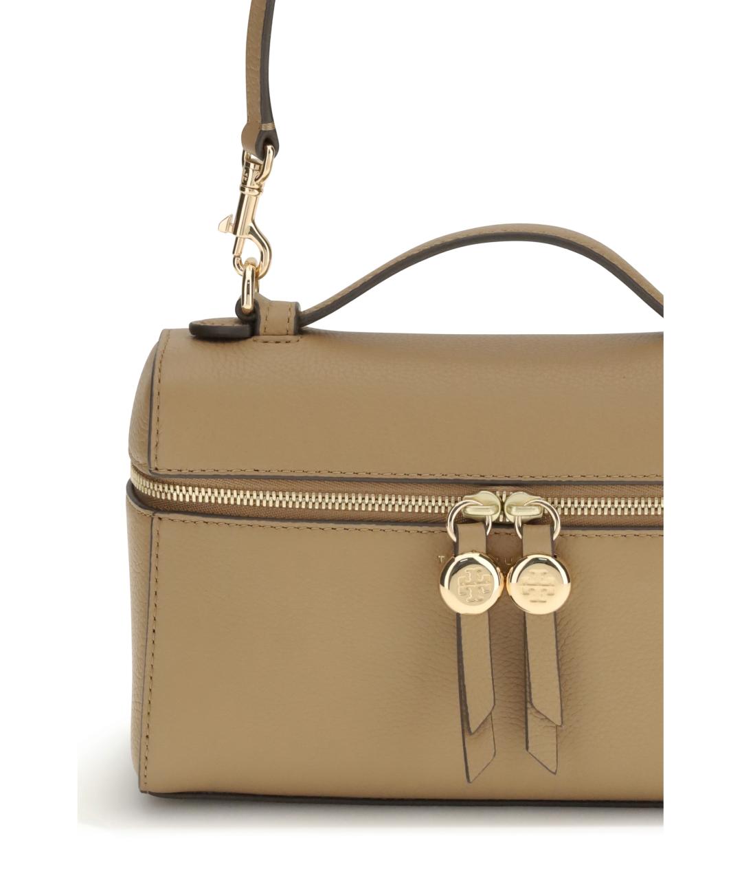 TORY BURCH Горчичная кожаная сумка через плечо, фото 4