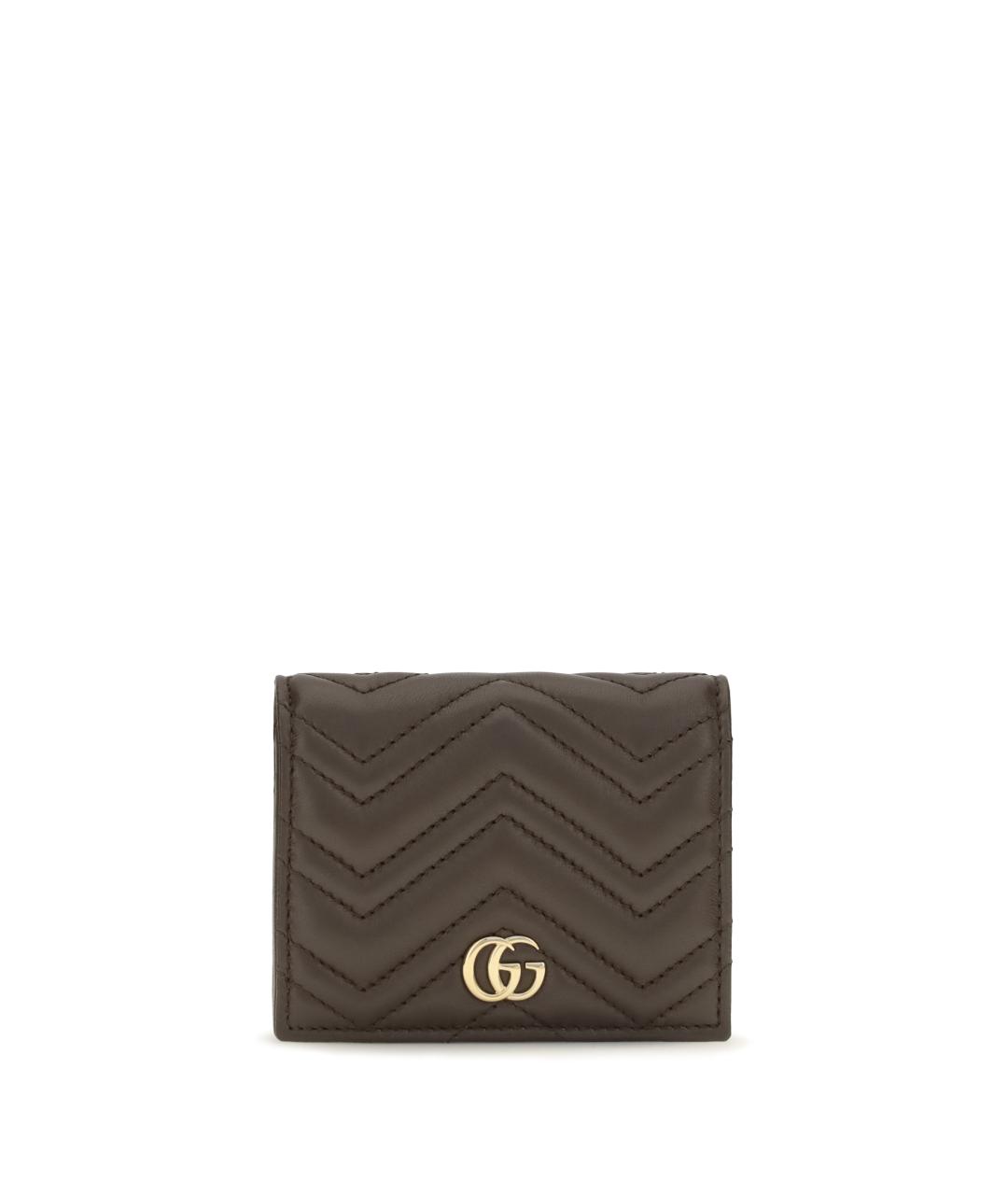 GUCCI Коричневый кожаный кошелек, фото 1