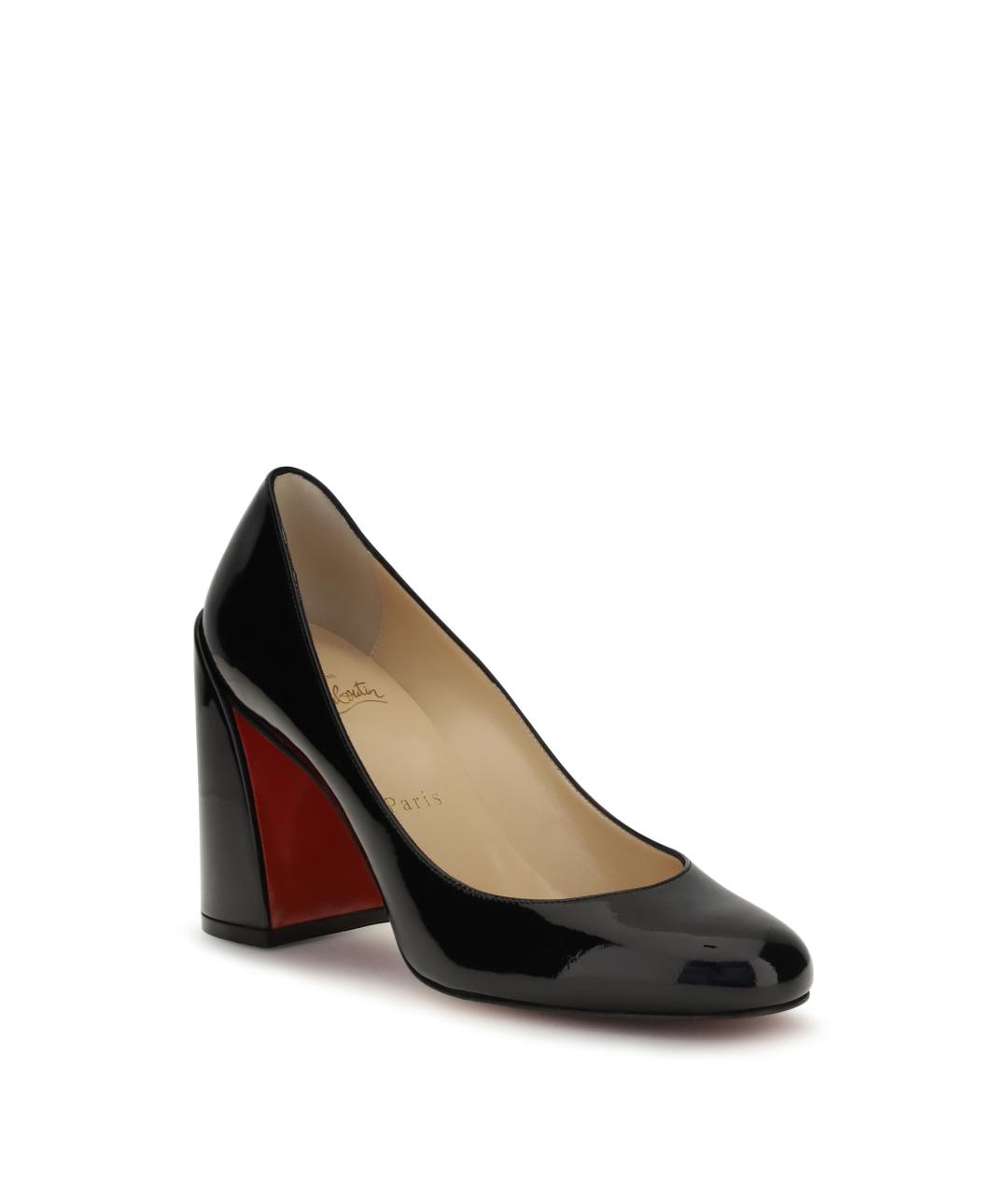 CHRISTIAN LOUBOUTIN Черные туфли из лакированной кожи, фото 2
