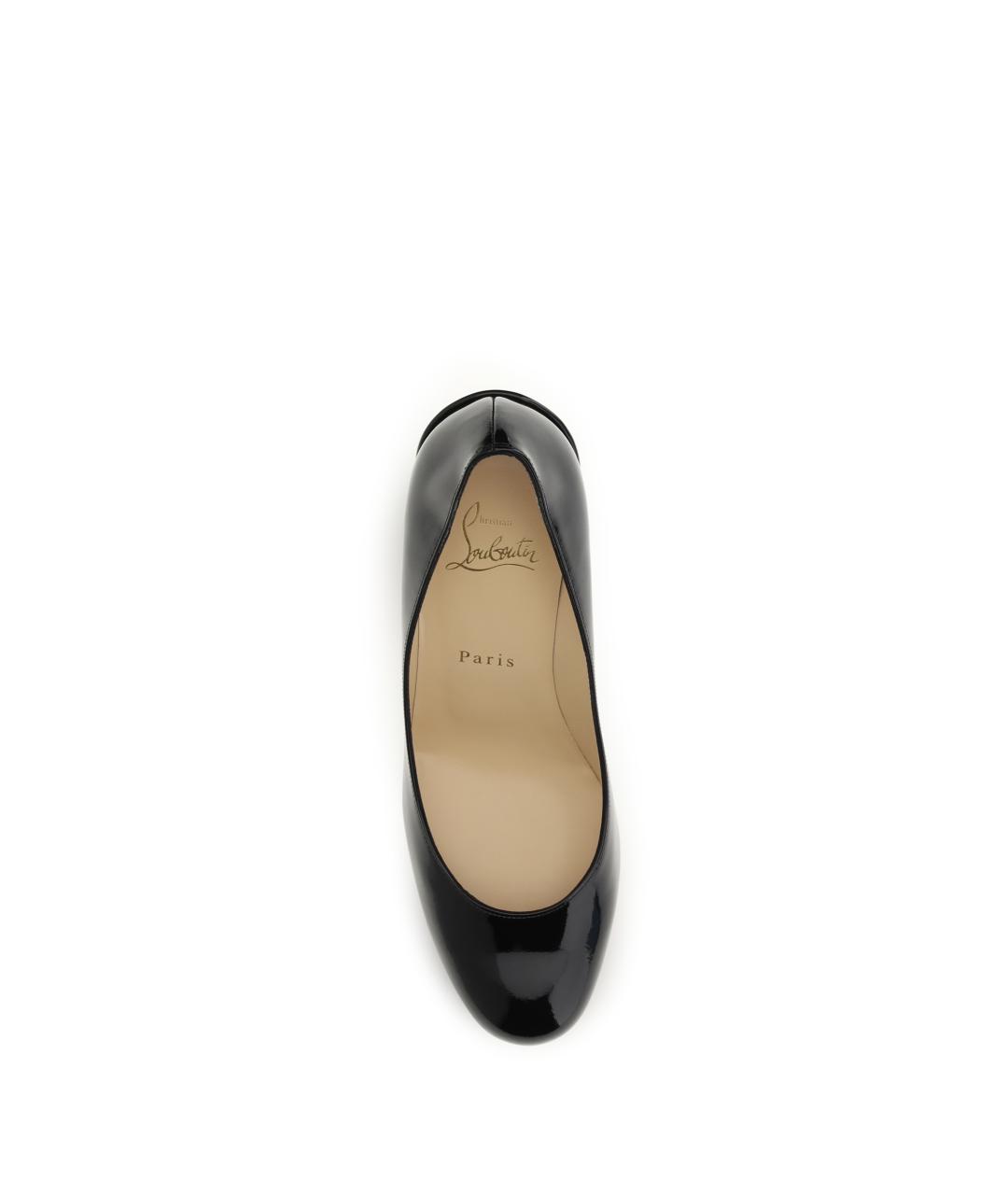 CHRISTIAN LOUBOUTIN Черные туфли из лакированной кожи, фото 4