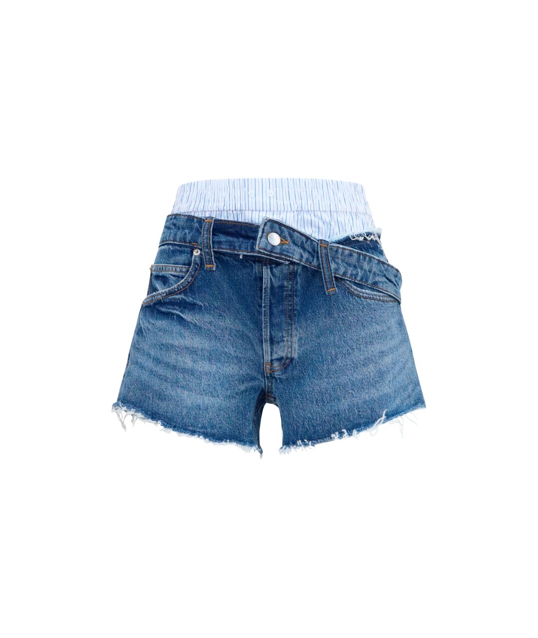 ALEXANDER WANG Синие хлопковые шорты, фото 1