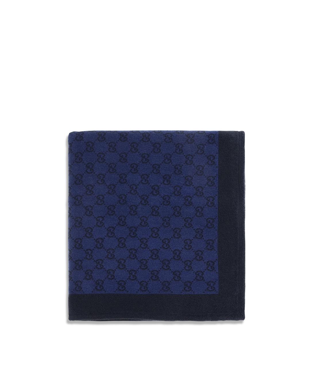 GUCCI Синий хлопковый шарф, фото 1