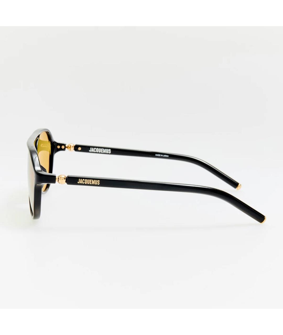 JACQUEMUS Черные пластиковые солнцезащитные очки, фото 2