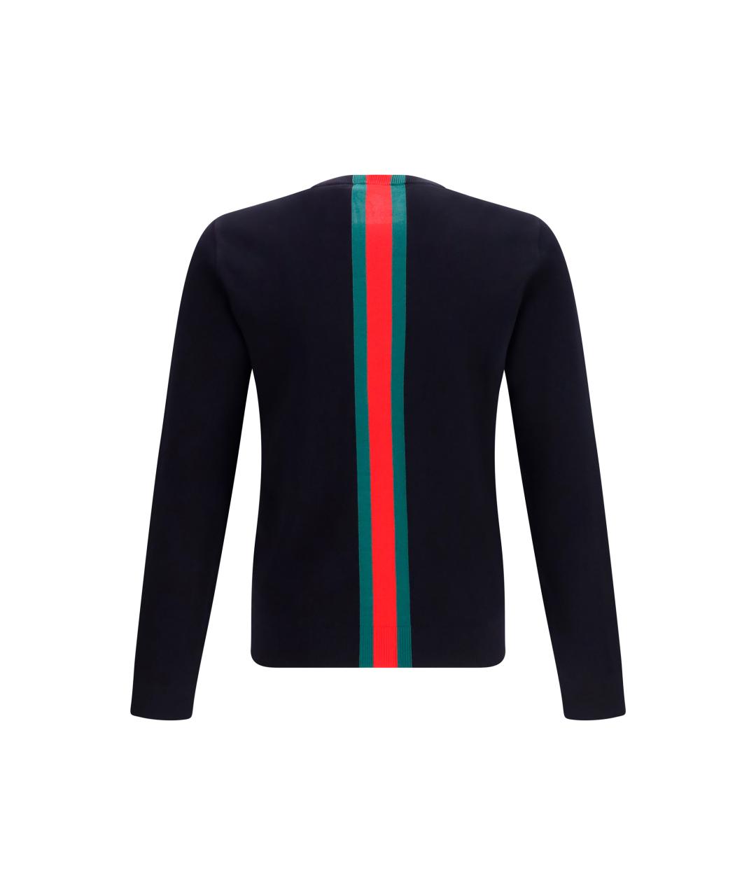 GUCCI Темно-синий хлопковый джемпер / свитер, фото 2