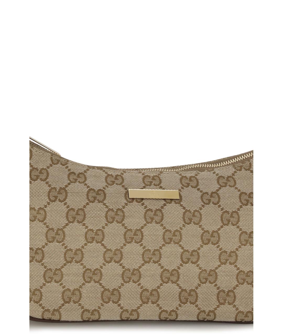GUCCI Бежевая тканевая сумка через плечо, фото 4
