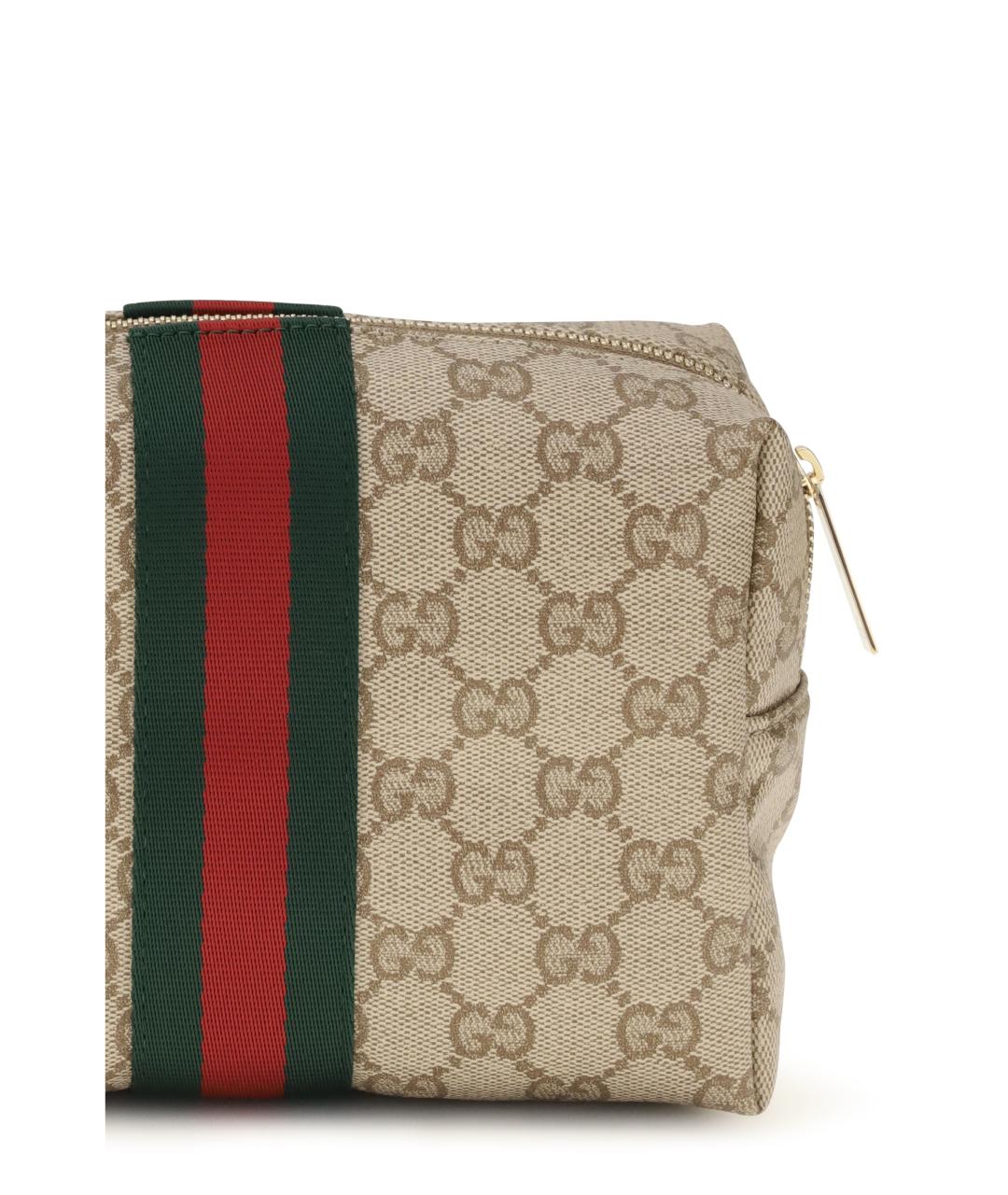 GUCCI Бежевая косметичка, фото 4