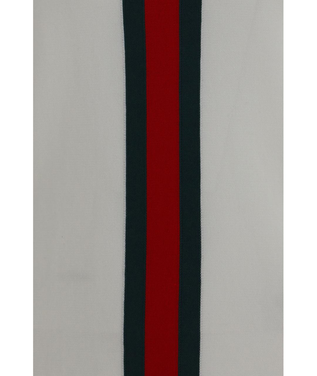GUCCI Белая хлопковая футболка, фото 3