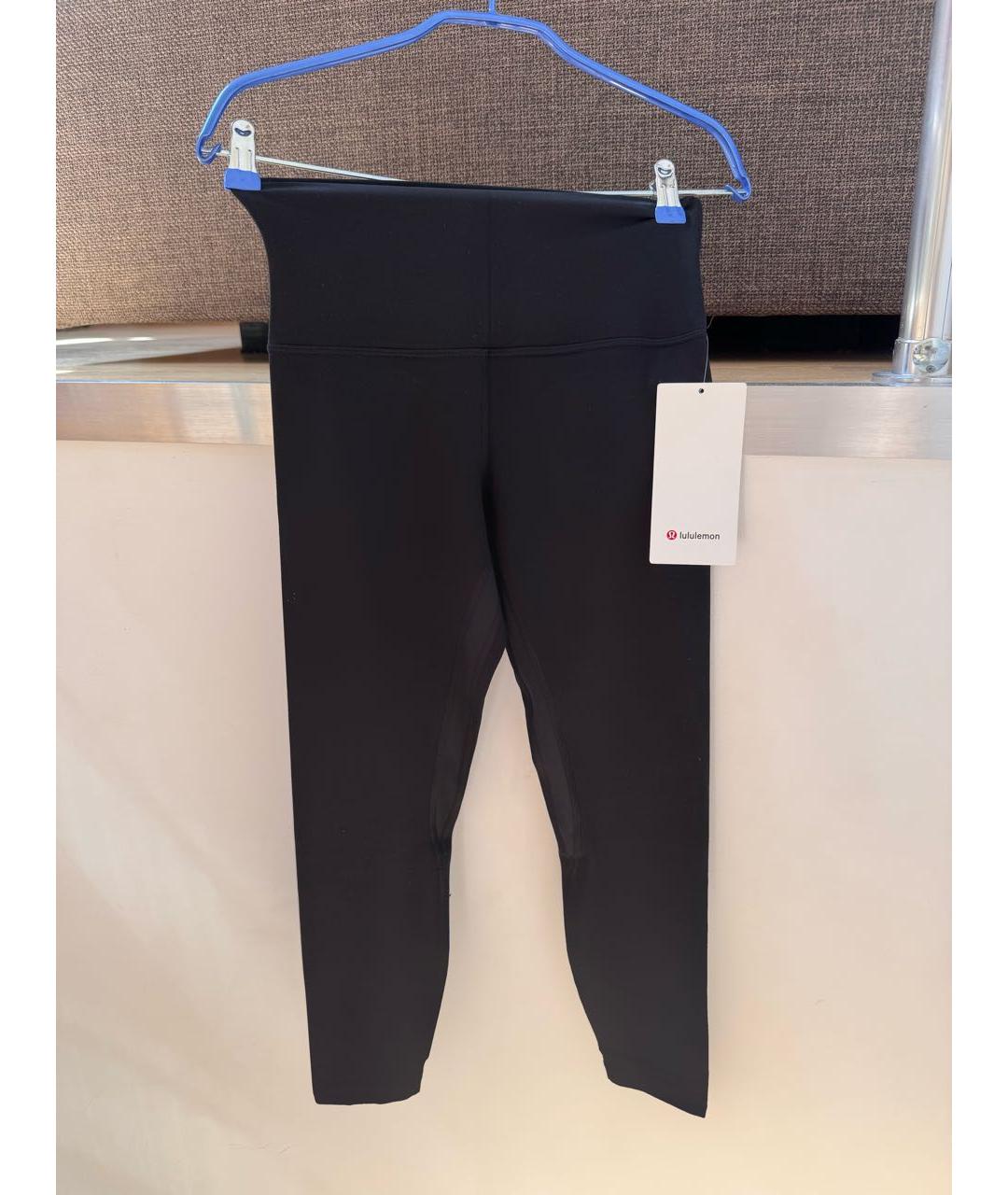 Lululemon Черные полиэстеровые спортивные брюки и шорты, фото 5