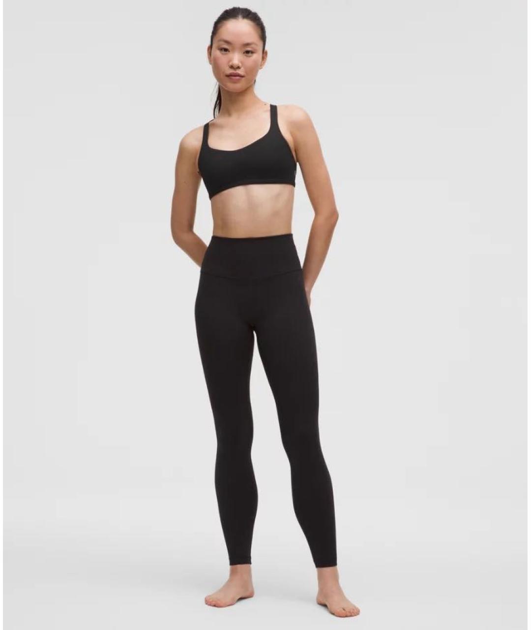 Lululemon Черные полиэстеровые спортивные брюки и шорты, фото 4
