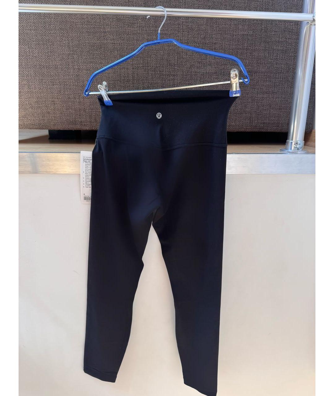 Lululemon Черные полиэстеровые спортивные брюки и шорты, фото 2