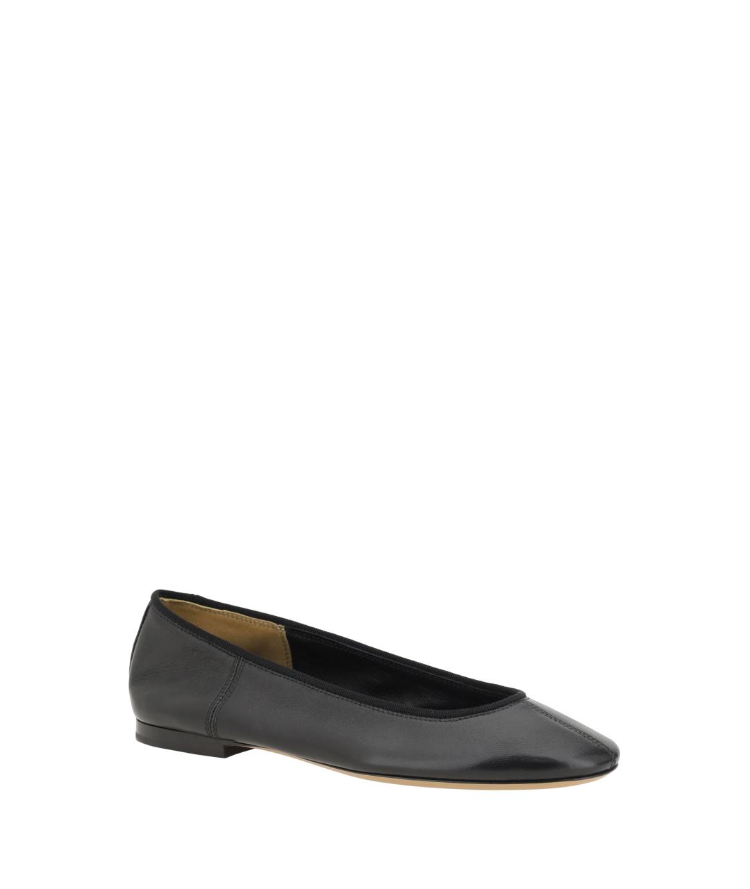 PHOEBE PHILO Черные кожаные балетки, фото 2