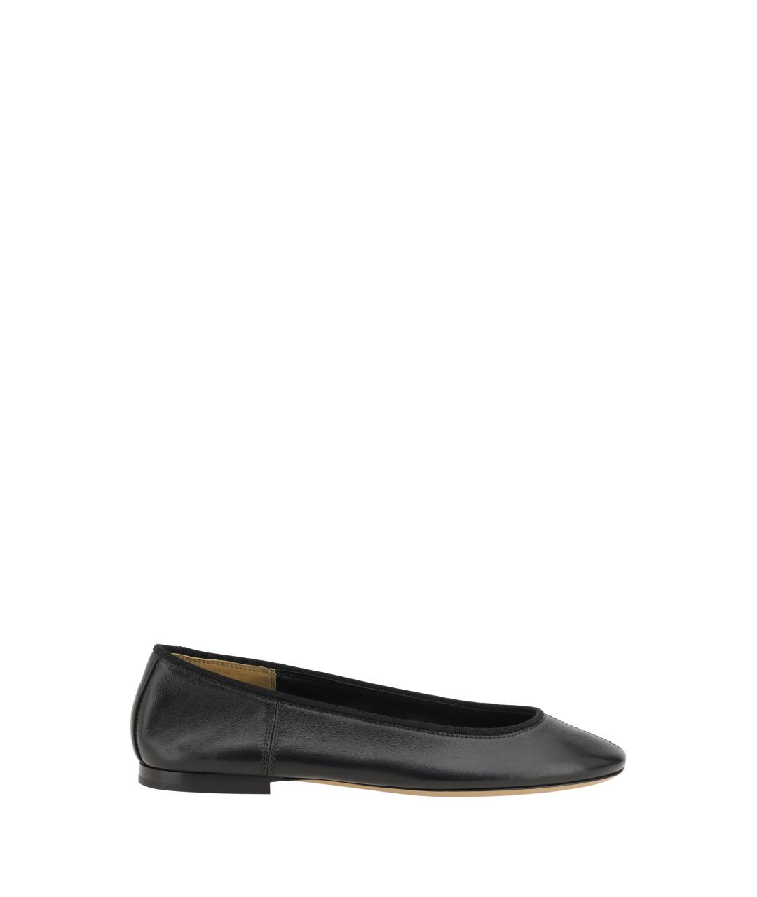 PHOEBE PHILO Черные кожаные балетки, фото 1