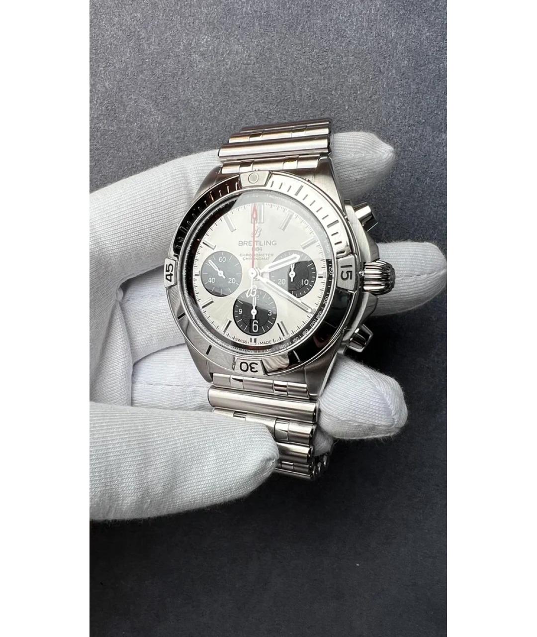 BREITLING Серые металлические часы, фото 3