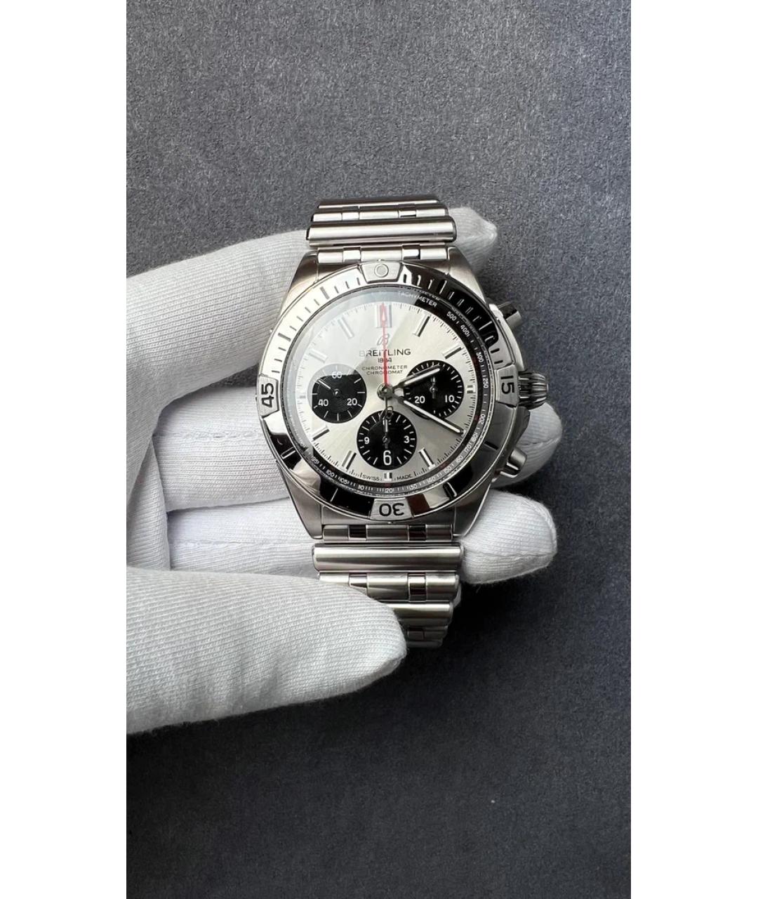 BREITLING Серые металлические часы, фото 2