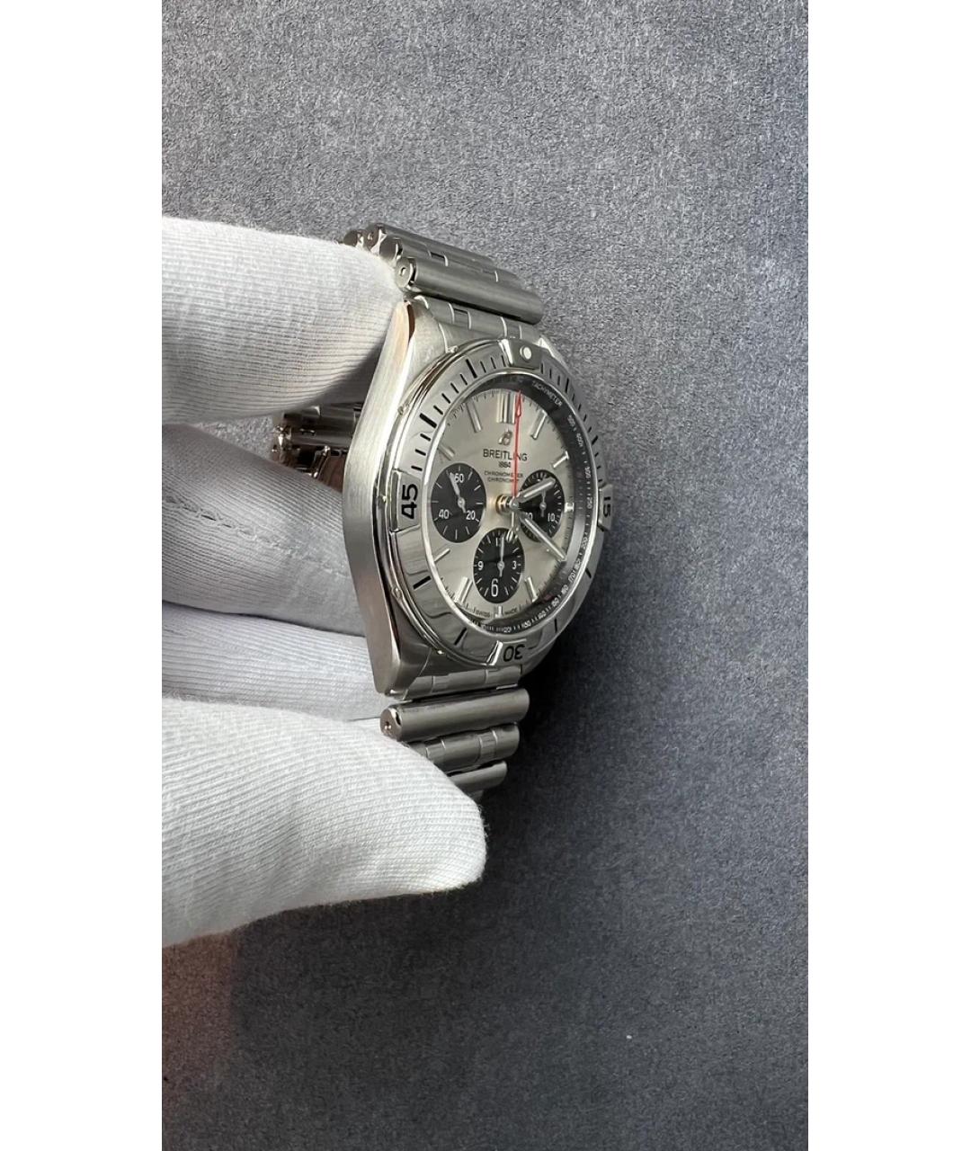 BREITLING Серые металлические часы, фото 4