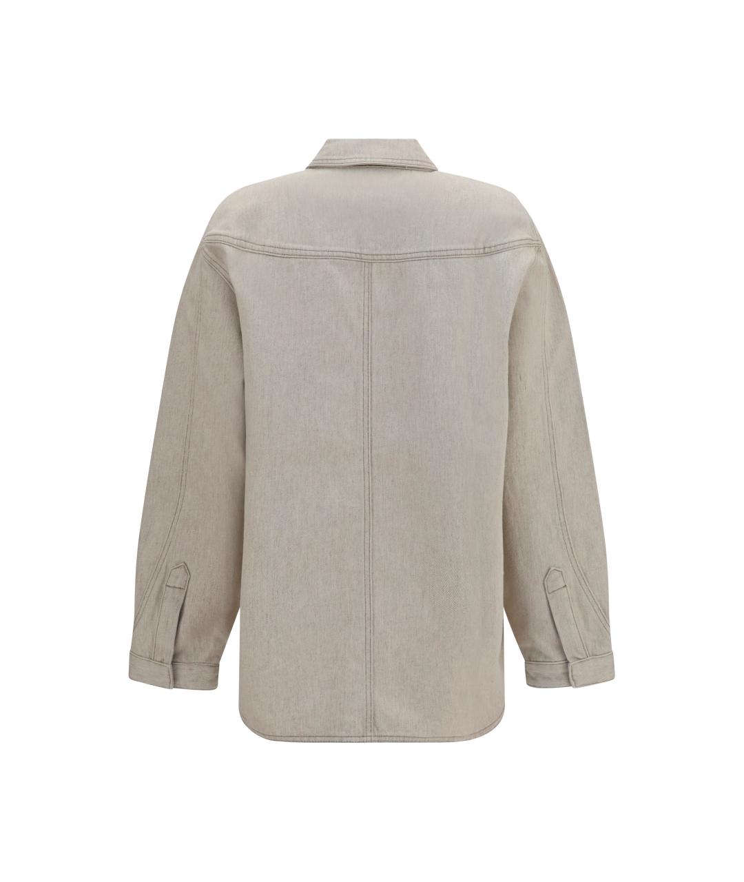JACQUEMUS Бежевая хлопковая рубашка, фото 2