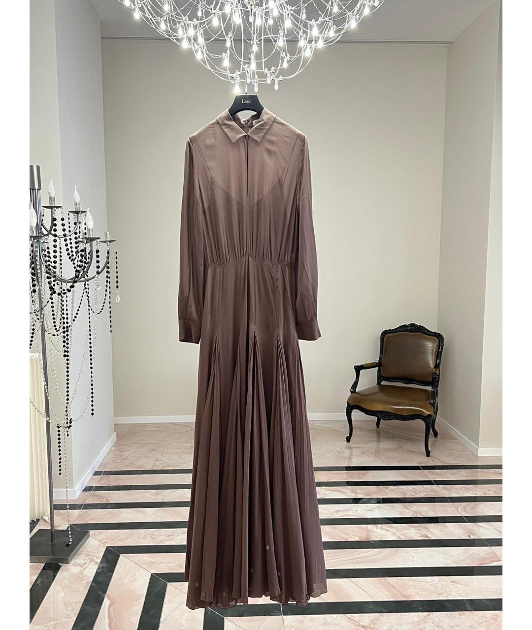 CHRISTIAN DIOR Коричневое платье, фото 9