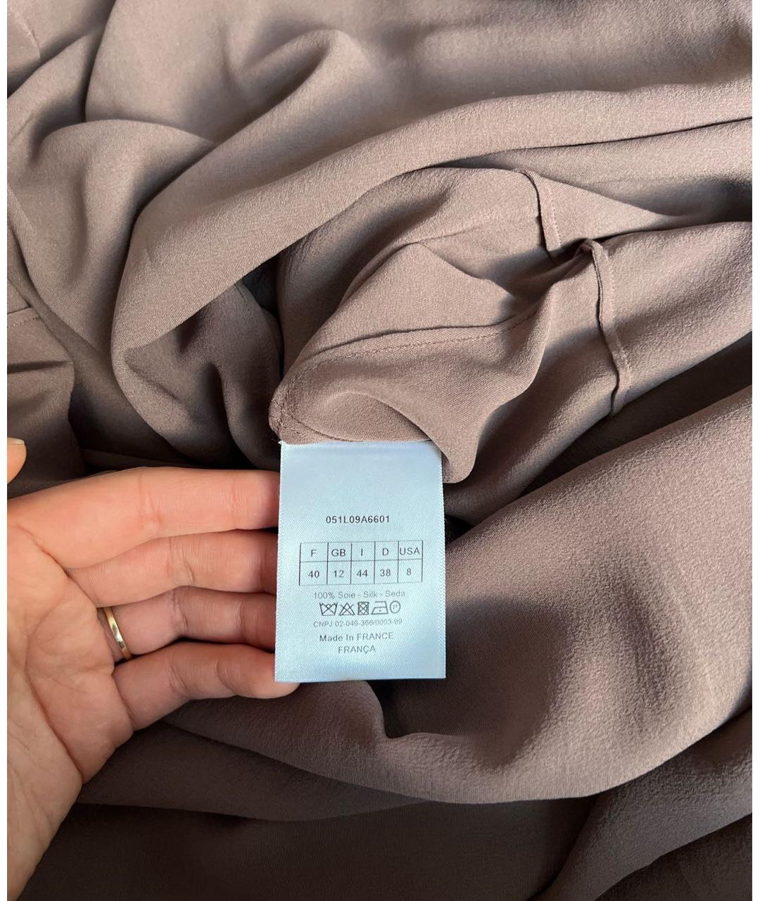 CHRISTIAN DIOR Коричневое платье, фото 5