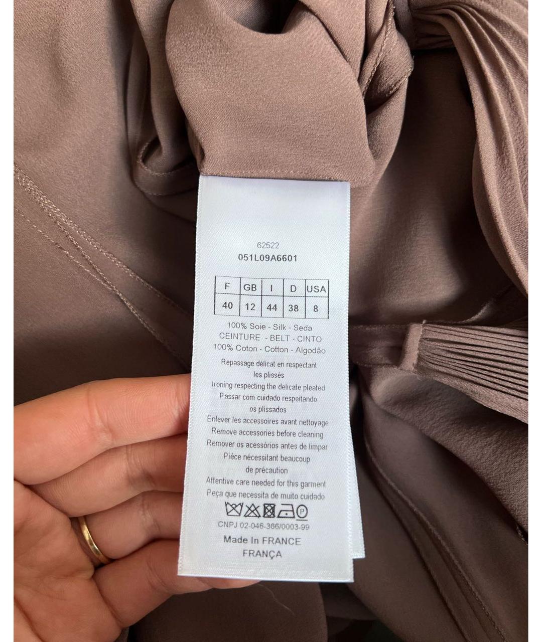 CHRISTIAN DIOR Коричневое платье, фото 4