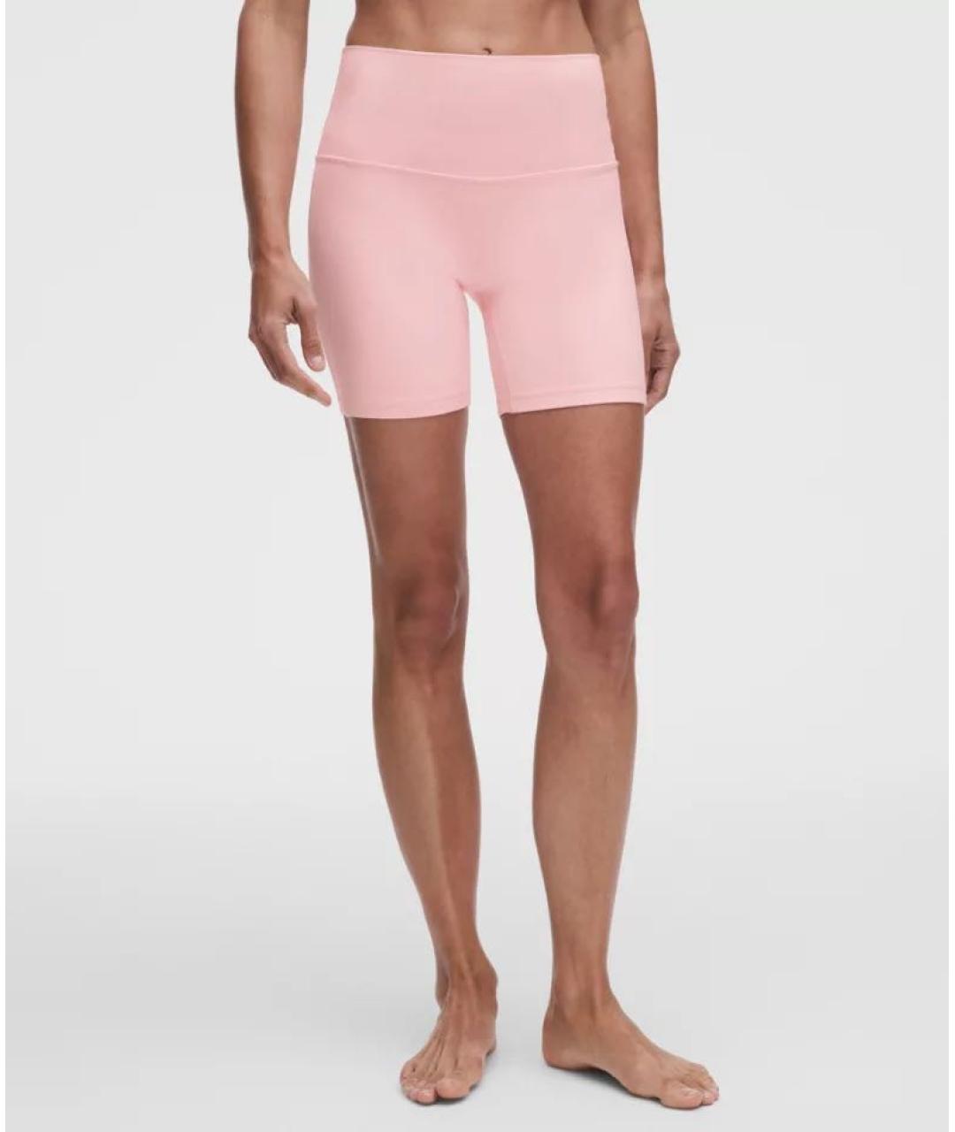 Lululemon Розовые полиэстеровые спортивные брюки и шорты, фото 3