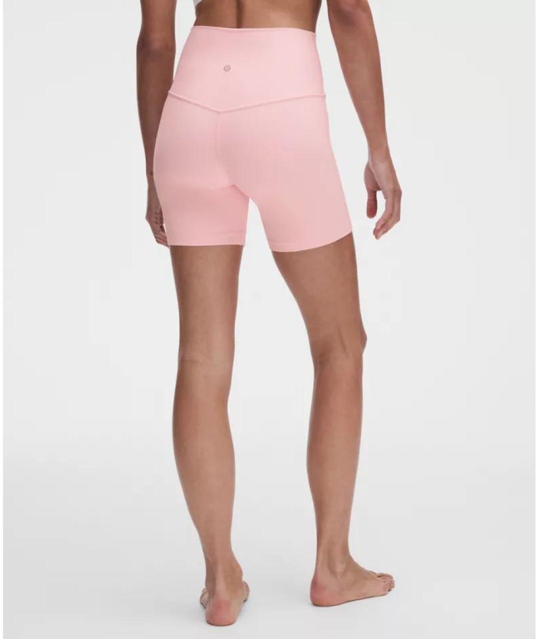 Lululemon Розовые полиэстеровые спортивные брюки и шорты, фото 4
