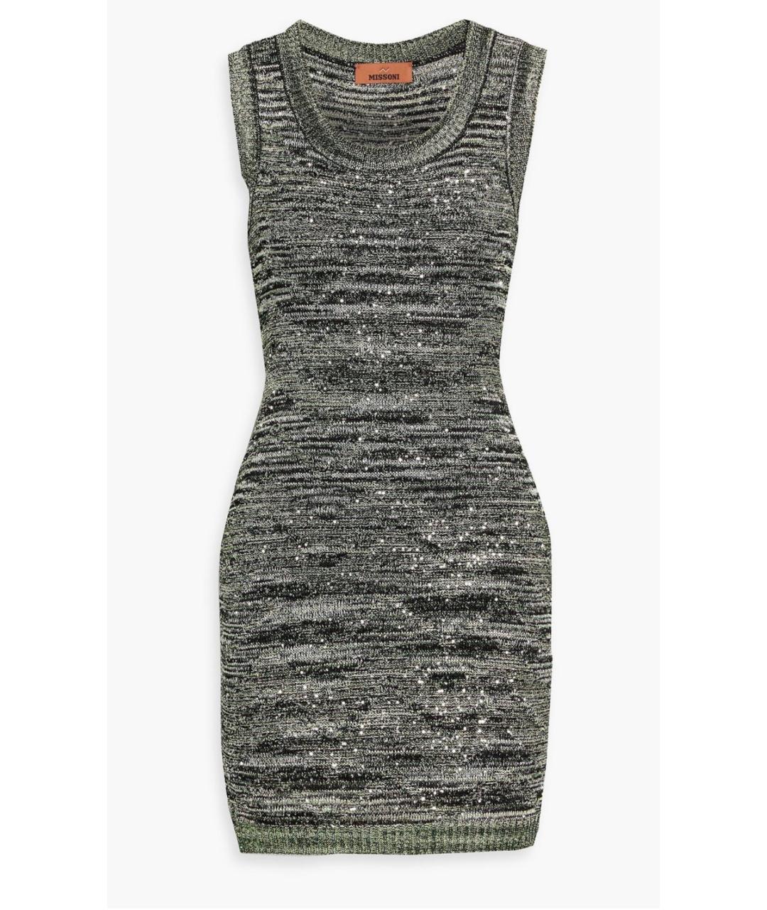 MISSONI Черное вискозное повседневное платье, фото 4