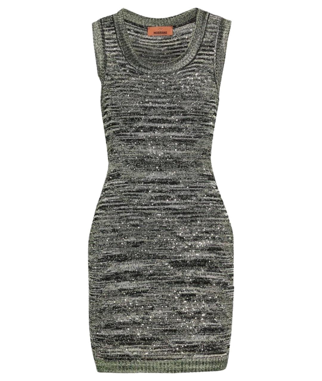 MISSONI Черное вискозное повседневное платье, фото 1