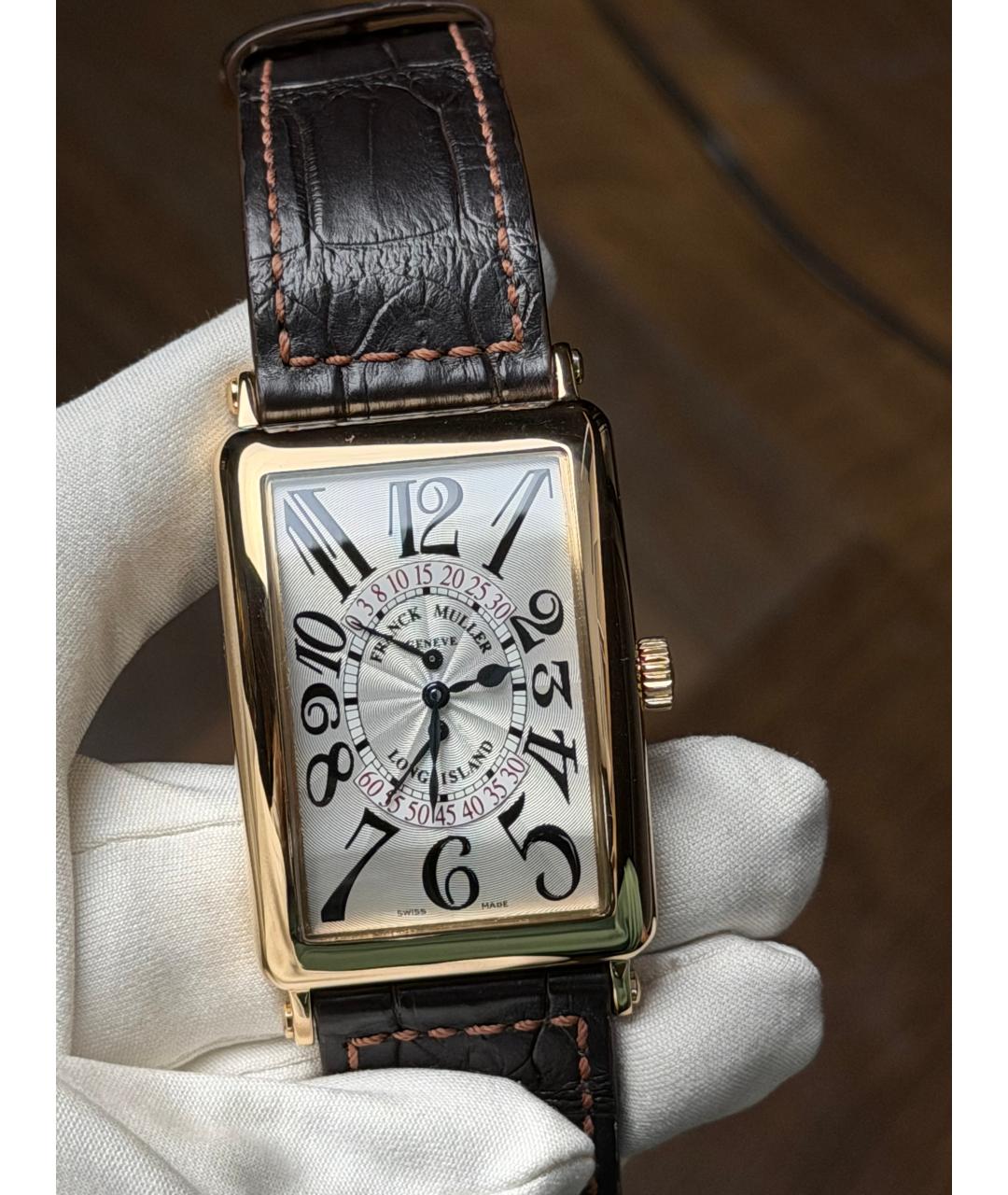FRANCK MULLER Бежевые часы из желтого золота, фото 2