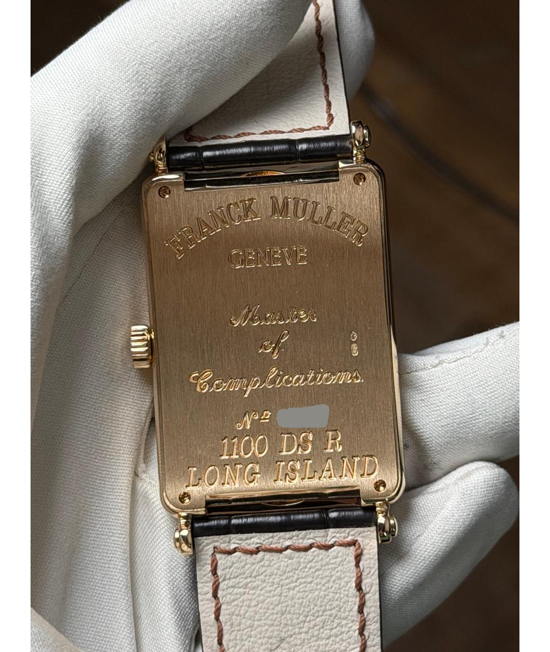 FRANCK MULLER Бежевые часы из желтого золота, фото 7