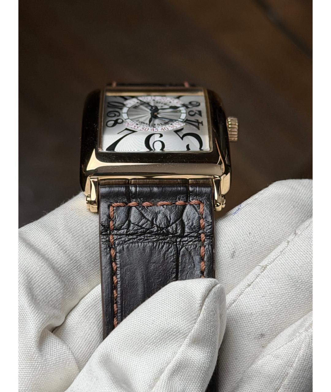 FRANCK MULLER Бежевые часы из желтого золота, фото 5